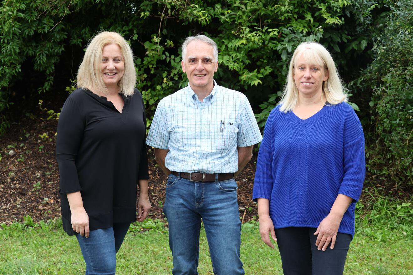 Redaktionsteam (v.l.n.r): Claudia Brehe, Werner Lindner, Monika Hackenberg