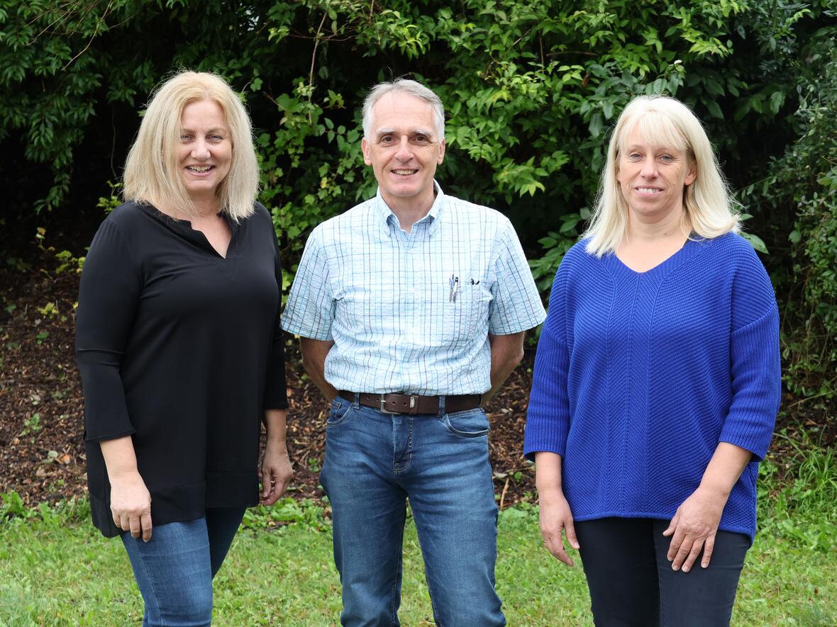 Redaktionsteam (v.l.n.r): Claudia Brehe, Werner Lindner, Monika Hackenberg