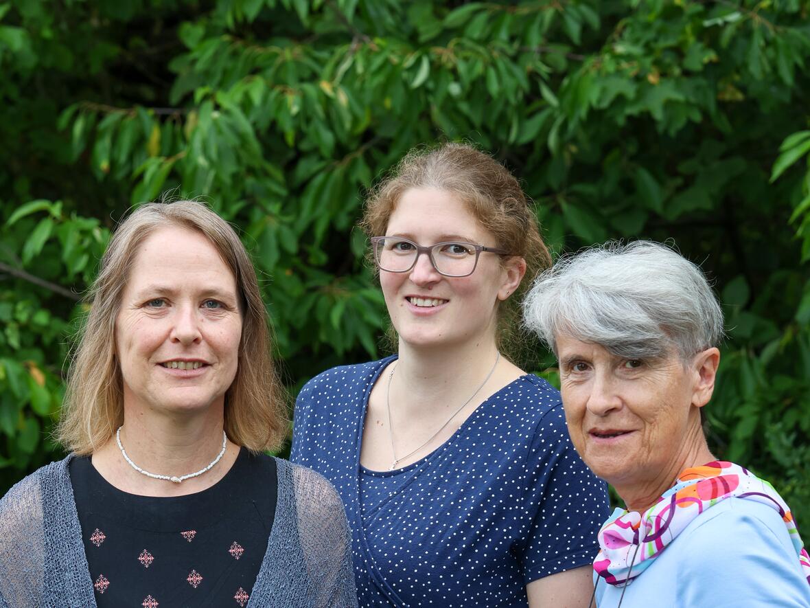 (v.l.n.r.): Martina Klotz, Sabrina Wäcker, Elisabeth Gall-Kaiser