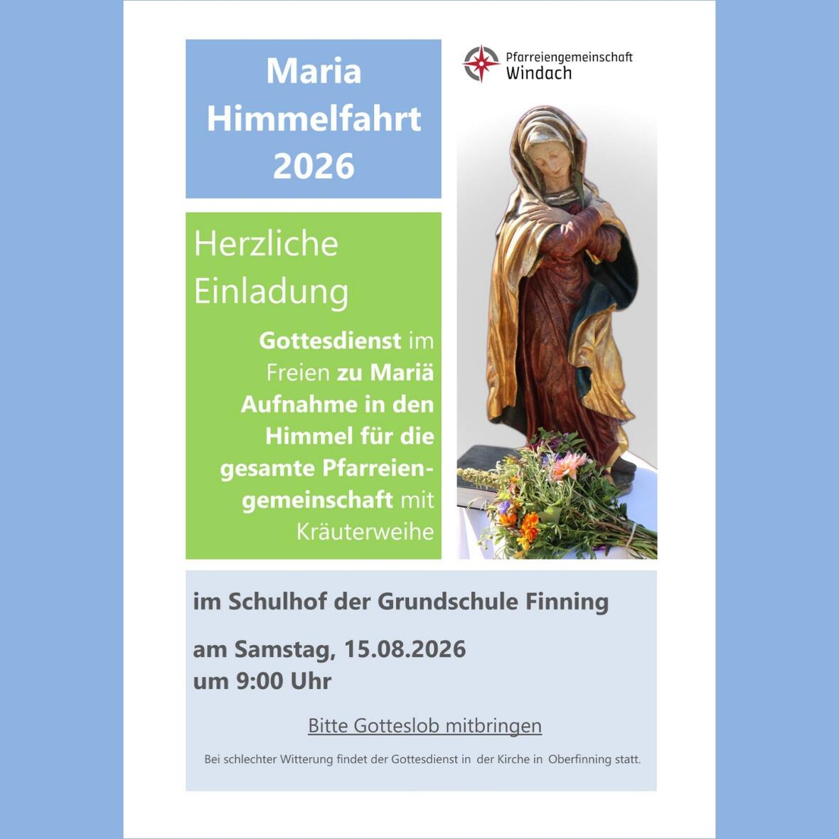 Mariä Himmelfahrt 2026